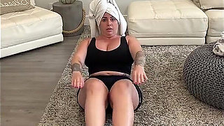 Cuban Femdom Goddess Workout: Sweaty Tits Spill Out Sports Bra, Running in Heels, 2 Outfit Changes & Hot Shower Tease