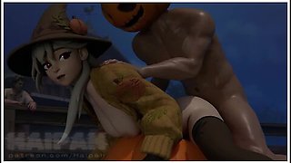 Lexa Enjoying Some Pumpkins Fortnite Animation - Gamer Girl