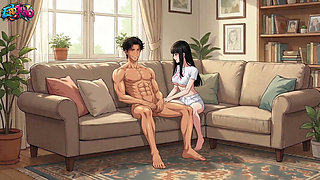 I Fucked My Girlfriend's Stepsister (19) While She Was Watching Hentai Anime