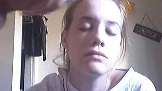 Wanking-off on her