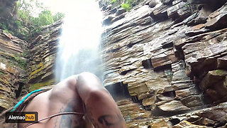 Dreadhot's Wet Pussy Gets Fucked Under the Waterfalls