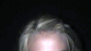 Big-Titted Amateur's Blowjob in the Alley