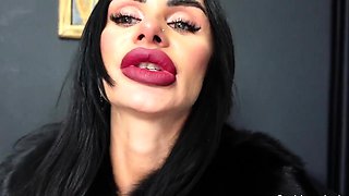 Big titty babe Layla Rose solo dildo masturbation