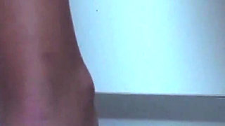 Licking and worship of her soles and flip-flops