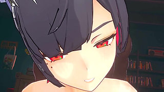 Zenless Zone Zero - Ellen JOE Gets Pounded in Every Hole by Wise and a Big Black Man - 3D Hentai Animation