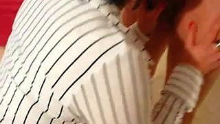 Dreier in Nylons mit Creampie