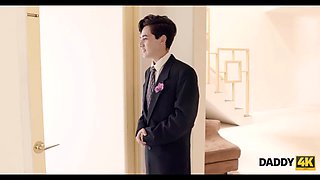 DADDY4K. Miss cheats on her boyfriend with an old man on their wedding day