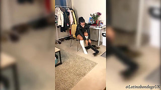 Latina Tied up and Gagged with Microfoam (hd)