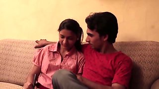 Indian school girl fucking with teacher .