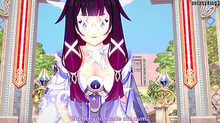 Columbina Blowjob - Genshin Impact