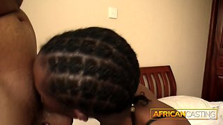 Petite African vs. Big White Monster Cock