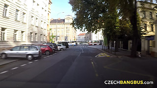 Czech Bang Bus 2: Blonde Model Joins a Wild Group Fuck