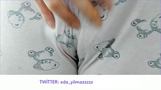 Rubbing Pussy with Pajamas- Cameltoe