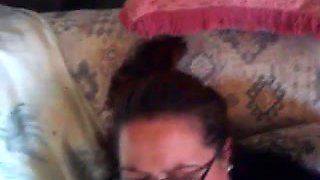 BBW slut from college moaning loud while I fuck her in a missionary pose