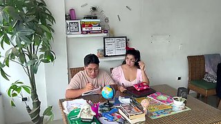 Hot Latina Teacher Punishes Student with Deep Throat Blowjob - NamiQsein & Marasex