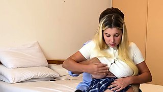 Schoolgirl celebrates end of exams by having sex with step