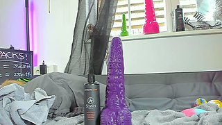 Amateur Blonde Teen Plays Solo with Toy Webcam Porn