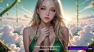 AI Blonde Gets Fucked in Air, Moans Soft as Hot Cum Splatters Her Face