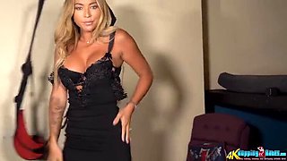 Natalia Forrest Solo Striptease - Blonde Babe Doesn't Bite