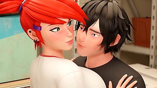 Thigh job, gaming, cartoon sex games