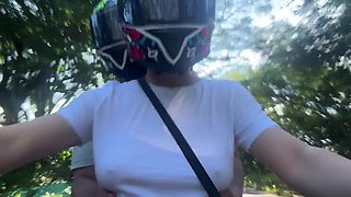 Bra-Less Encounter with a Busty Client in Wild Heat