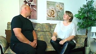 Older Housewife And Bald Guy