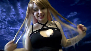 Worship my boobs pig!