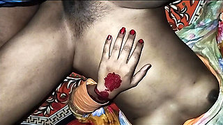 Desi School Girl Fucked Hard by Cousin's Stepbrother with Chocolate Foreplay