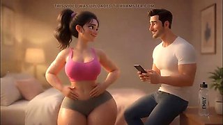 Chubby No More! Her Curvy Slutty Transformation – Big Tits Cowgirl Tease