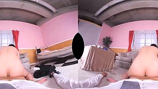 Amateur Japanese babe takes POV cock