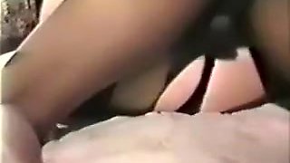 VINTAGE BLONDE MILF BBC Basement Gangbang