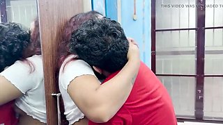 Step Sister and Step Brother Part 1: Hot Hard Romance in Bedroom with Long Lip Lock