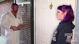 Older Scientist Breeds Young Rave Girl Until Creampie