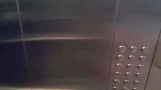Ebony Sucks A Stranger In The Elevator Then Swallows His Cum On The Stairs