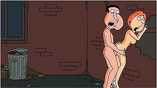 Car Toon In Guy Parody - Loiss Affair With Quagmire Is Big And Public