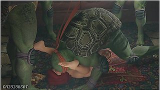 Getting Some Pizza Turned Into A Turtleed Situation - April Oneil And Car Toon