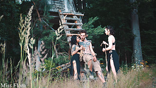 Biting the Festival Boy in the Woods with Snorfux & Goddess Yazmin