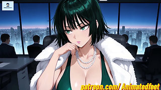 Fubuki Anime Style Hentai Anime Anal Footjob