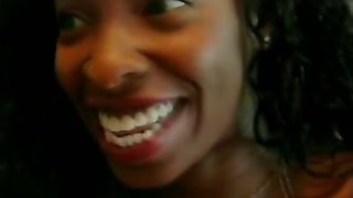Big Titty Ebony Rides on the Couch
