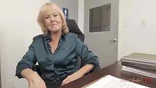 Busty GILF Boss Desiree Eden Turns Job Interview Into a Naughty POV Session