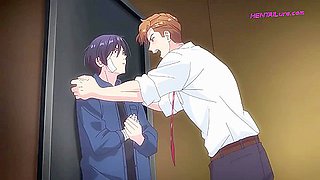 Dominant guy pounds lover in doggy & showers his open tight ass ⋄ Gay Anime