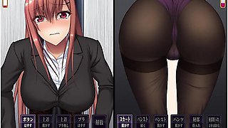実況(体験版)ハンストの似合う美人olかエレヘーターの扉に挟まったらとんてもないことになりました 爆乳女子社員かおっはいや尻を揉まれて(モーションアニメ同人エロケー Animation - Hentai Anime