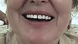 granny is horny for stiff cum cock