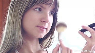 Petite horny Czech babe