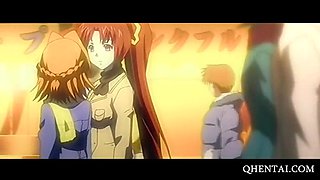 Anime cutie pussy rubbed upskirt gives BJ
