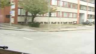 Lovely blonde chick pleasing two thugs