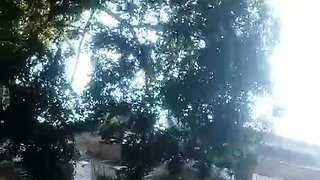 Amateur travesty outdoor solo