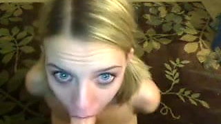 blond puffy-titted cam whore deepthroats large dildo - kcxxx
