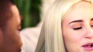 Shy Blonde Teen BBC Threesome