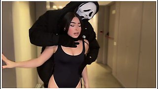 Halloween Trick Or Treat, Scream Haunts Me And He Fucks Me In The Best Way, He Cums In My Mouth